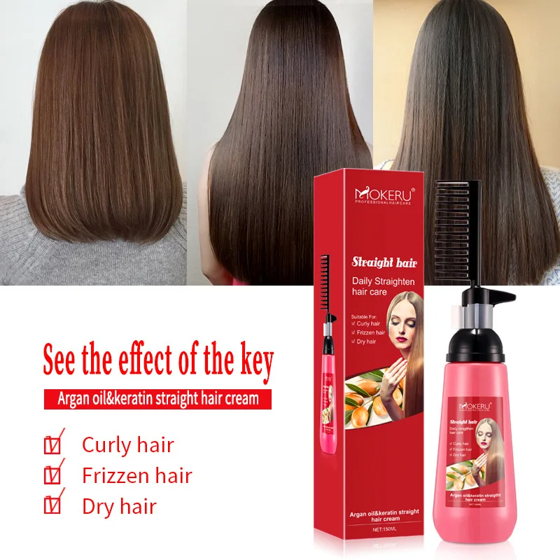 Hair Care Herbal - Hair Straightener Cream Herbal Keratin Straight