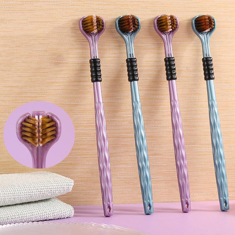 Hair Care Zone - Z.2pcs 3D Stereo Three-Sided Toothbrush Ultra