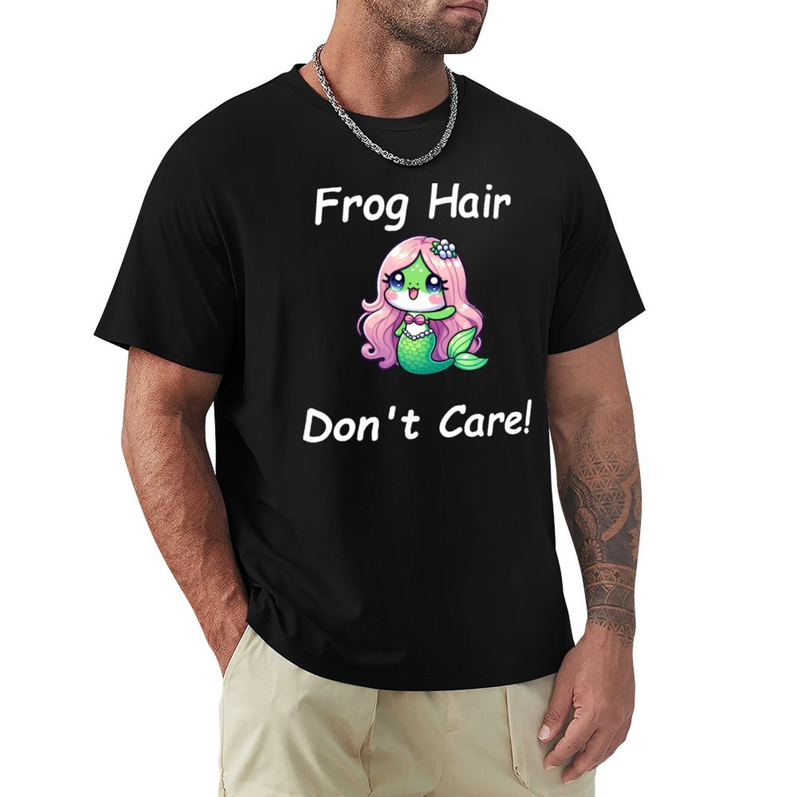 Hair Care Works - Frog hair don't care! T-Shirt Industrial