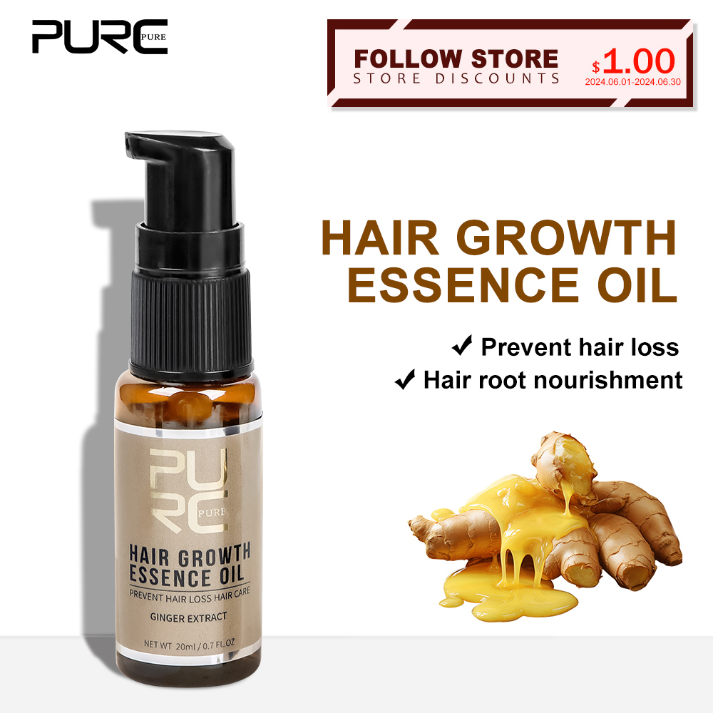 PURC Hair Growth Oil Ginger &  - Hair Care Essence Oil 评论和价格