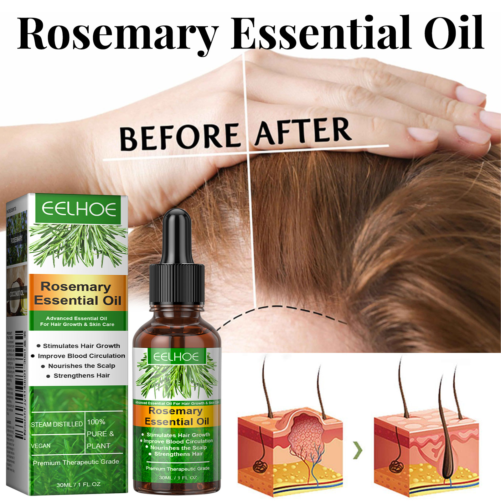 Hair Growth Serum Fast Growing - Hair Care Essence Oil 评论和价格