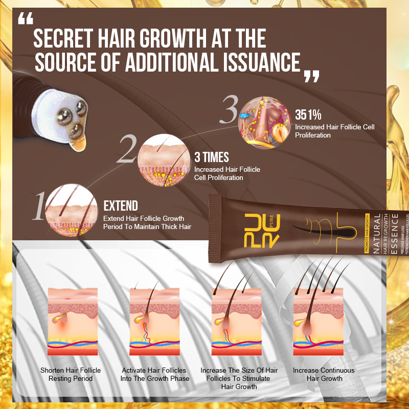 PURC Hair Growth Serum for Men - Hair Care Essence Oil 评论和价格