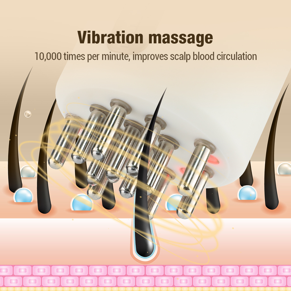 Electric Vibration Head Massag - Hair Growth Serum Oil 评论和价格