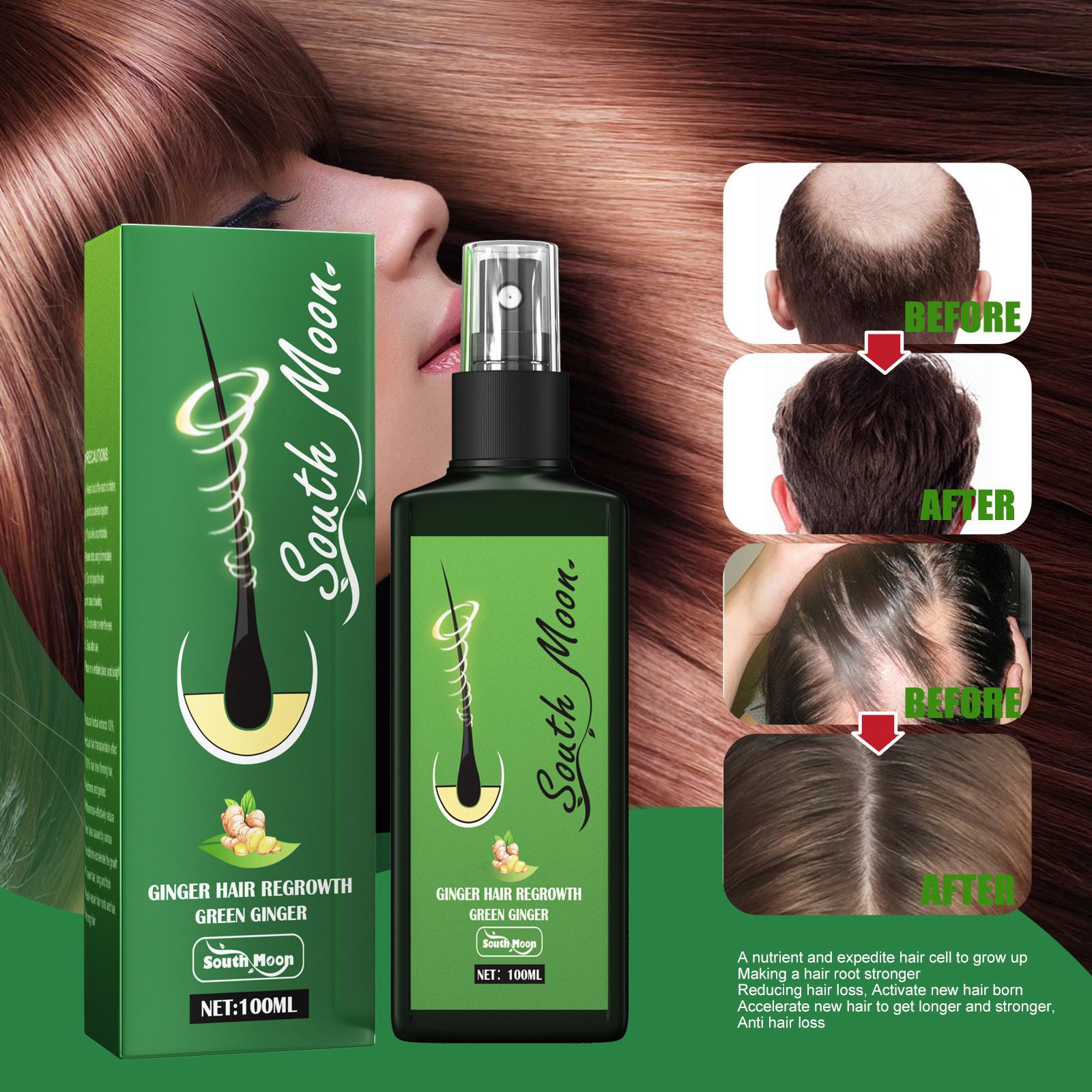 South Moon Ginger Hair Growth  - Hair Care Herbal 评论和价格