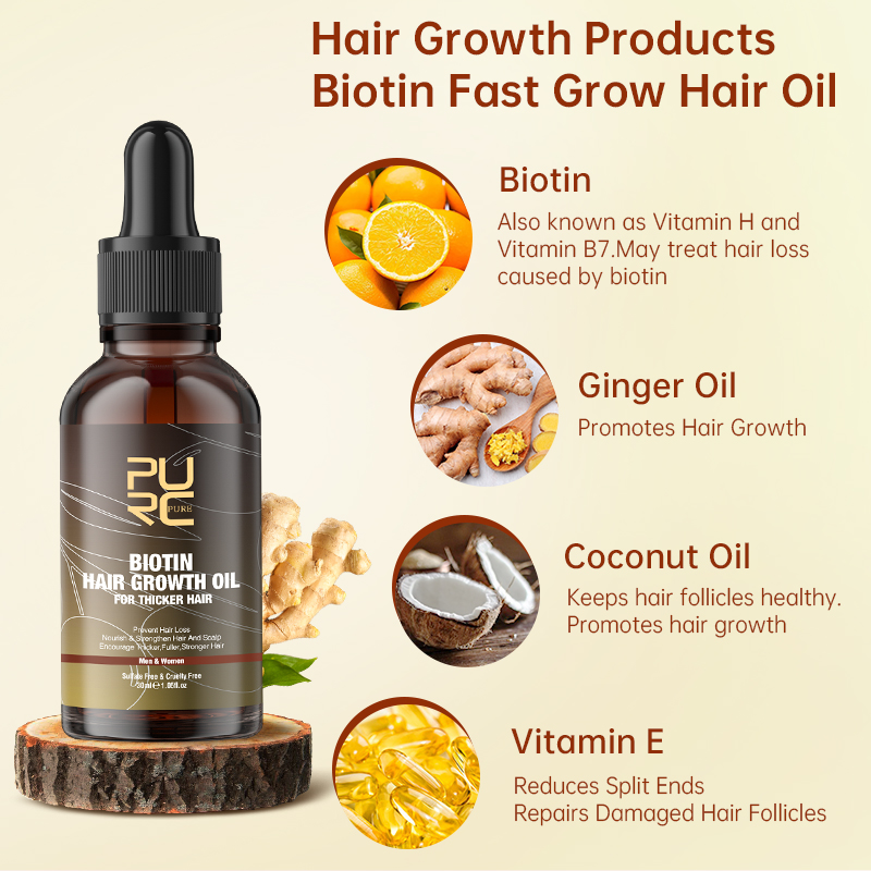 PURC Fast Hair Growth Products - Hair Care Essence Oil 评论和价格