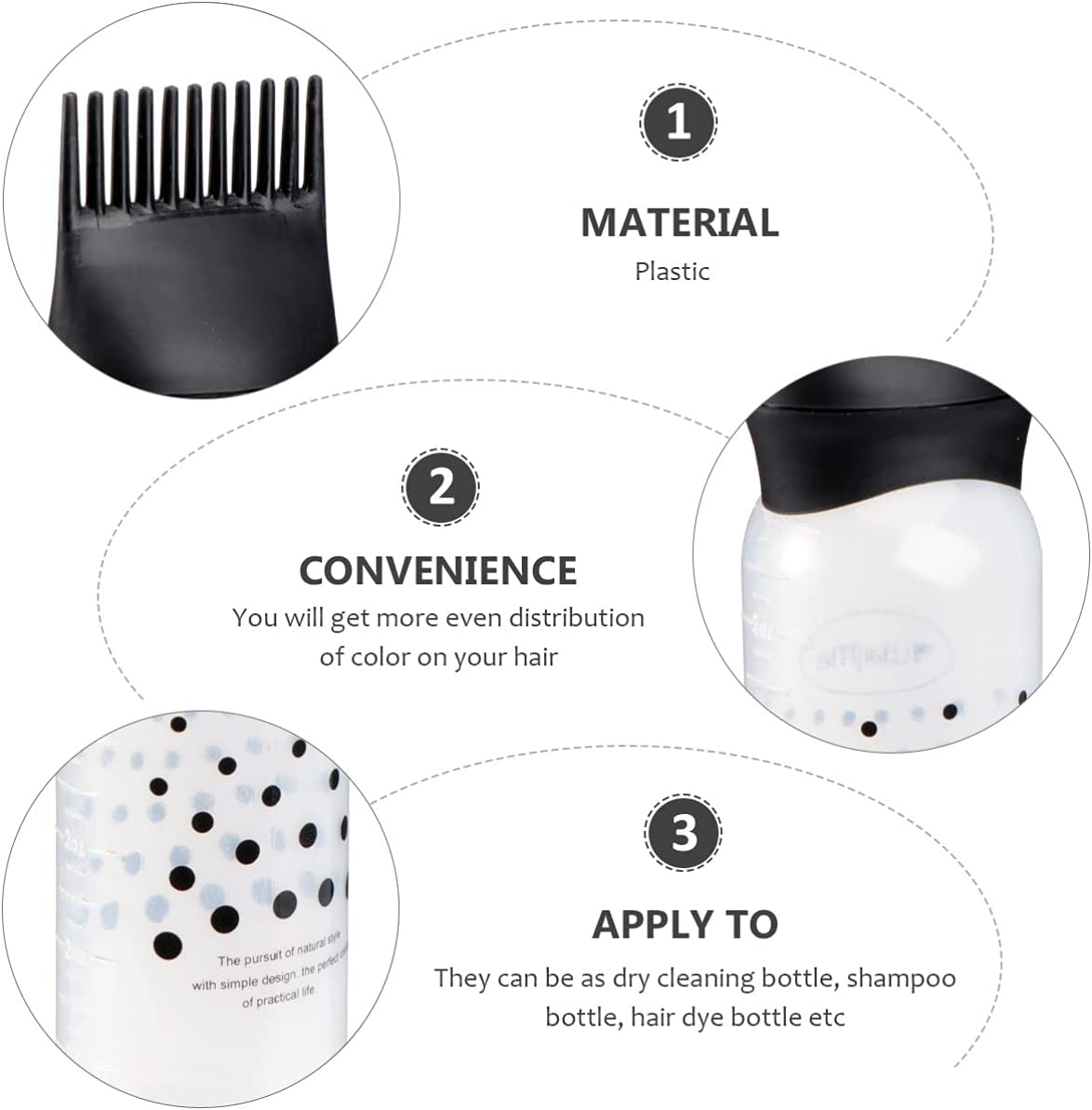 3PCS Hair Dye Applicator Brush - Hair Care Brand 评论和价格