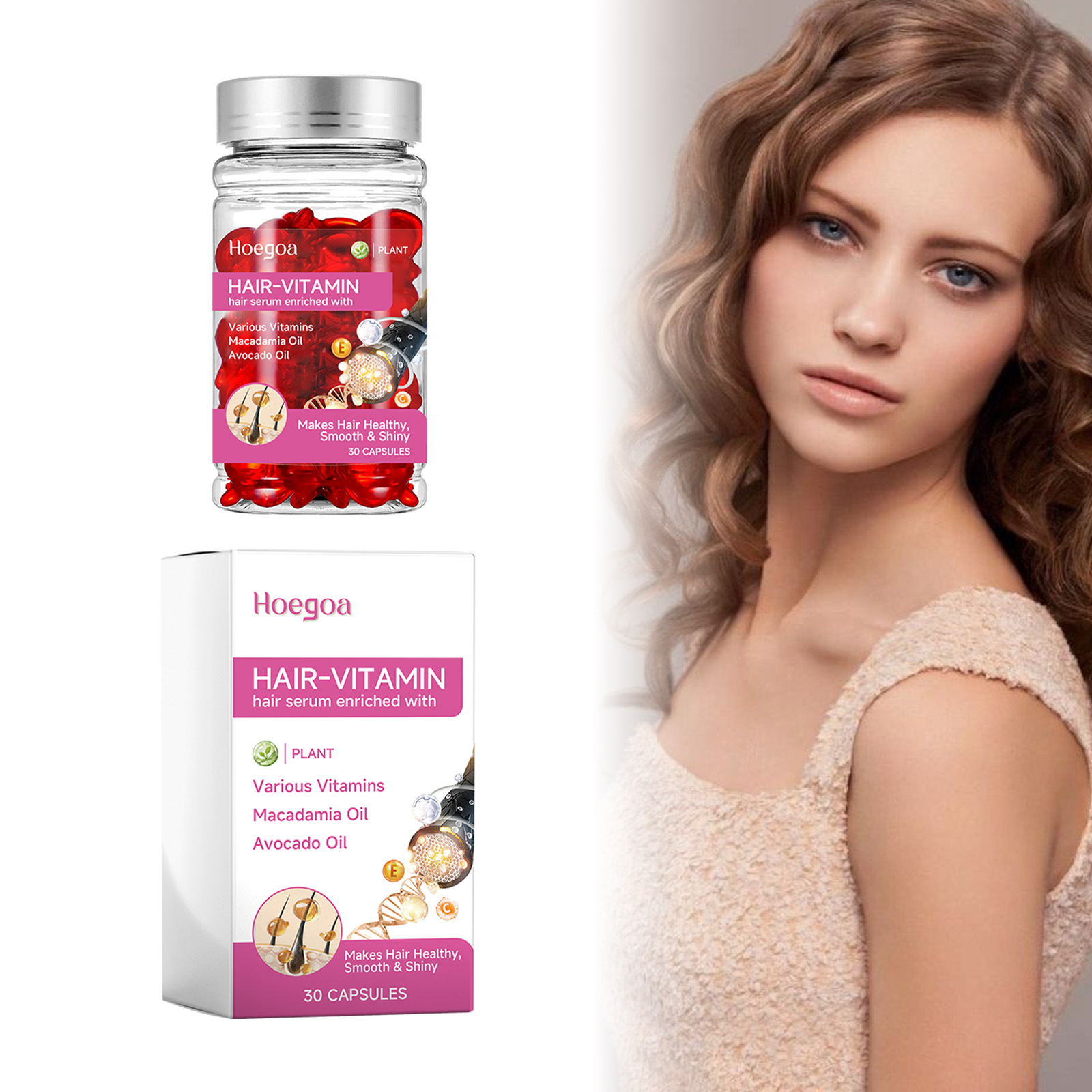 Vitamin Hair Growth Serum Caps - Hair Growth Serum Oil 评论和价格