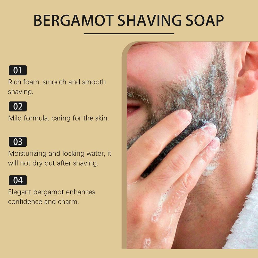 Bergamot Shaving Soap for Men  - Hair Care Cream 评论和价格