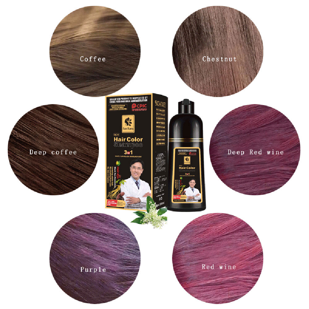 3 In 1 Instant Coloring Shampo - Hair Care Herbal 评论和价格