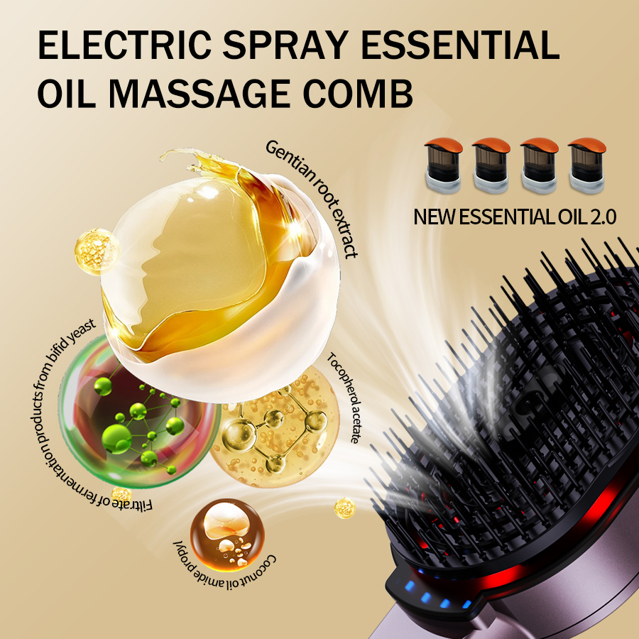 4-in-1 Massage Comb Essential  - Hair Care Herbal 评论和价格